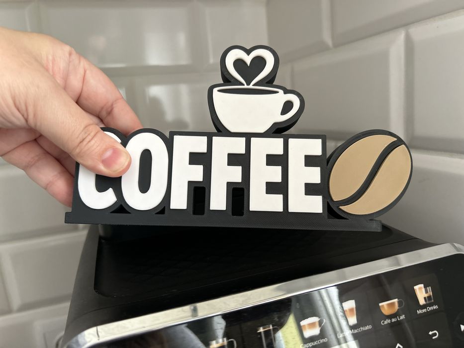 Dekoracyjny napis Coffee