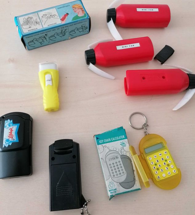 Focos e ventoinhas mini, lote todo por 5€