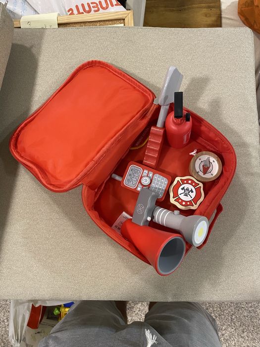 Mala brinquedo bombeiros