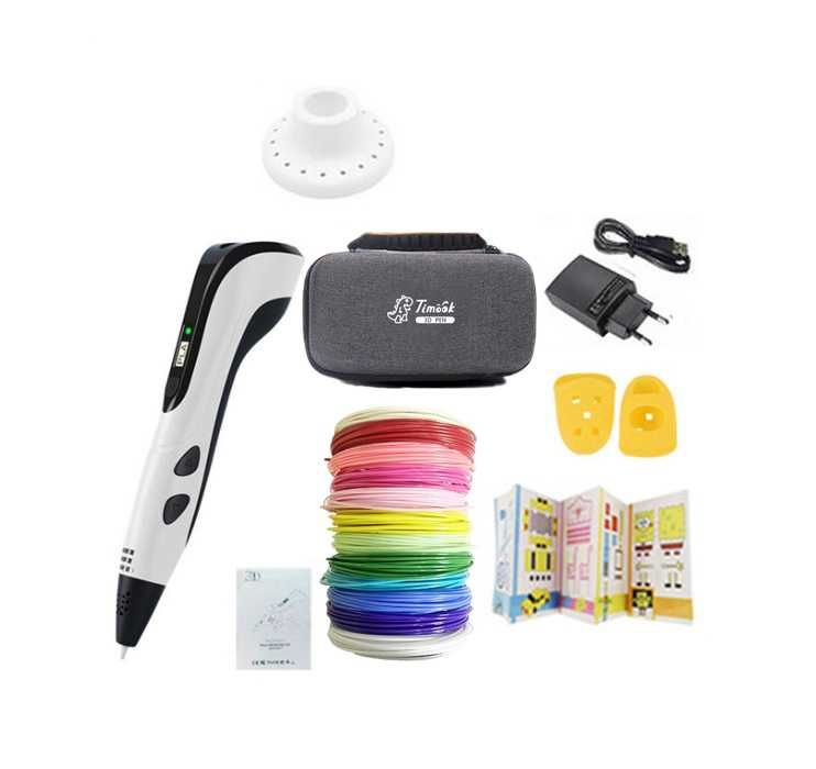 Caneta 3D nova versão + acessórios + 50m PLA - Entrega imediata