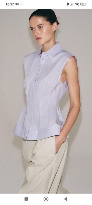 Сорочка лілова бавовняна Zara нова в упаковці з бірками