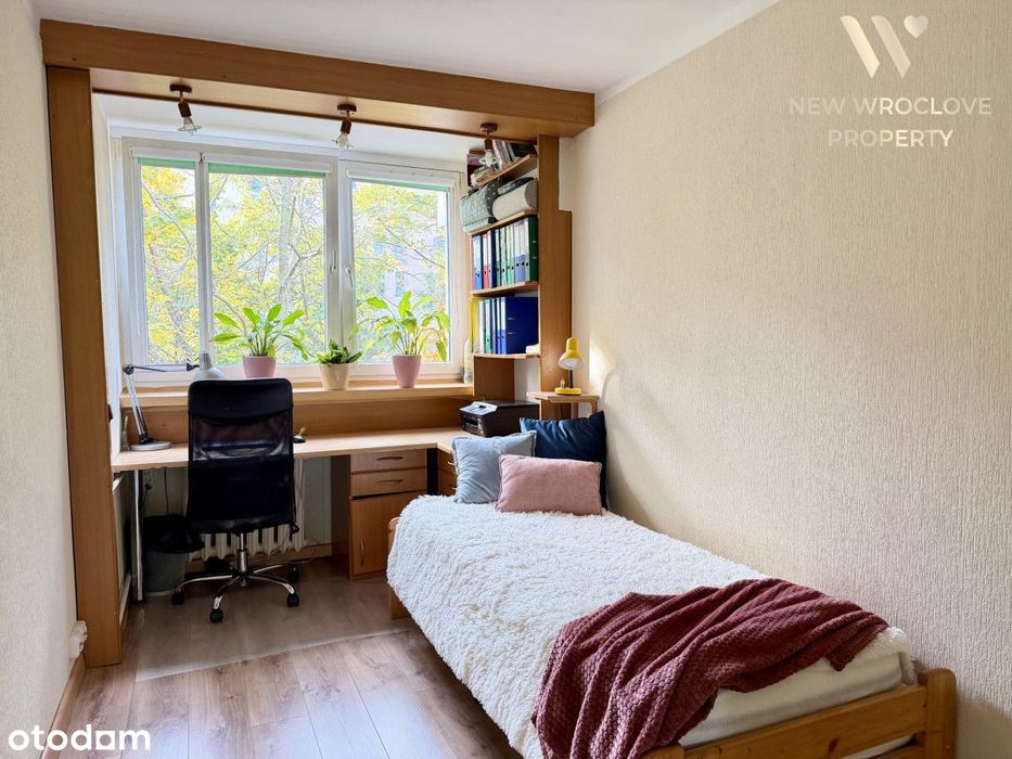 4 Pokoje/Osobna kuchnia/Balkon/Centrum