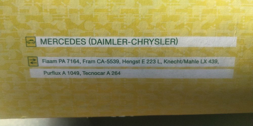 Mercedes фильтр воздушный  Made in  Germany. Mann