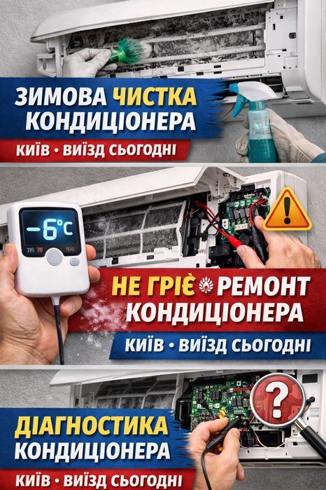 Ремонт/ Чистка Кондиціонерів • КИЇВ