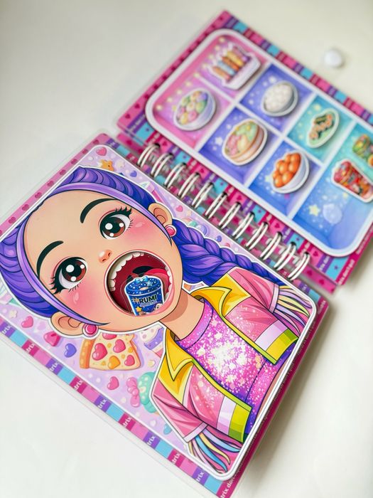 Huntrix, k-pop demon hunters - książka na rzepy dla fanów