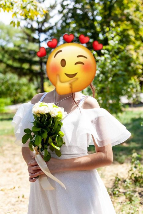 Шикарное вечернее и свадебное подходит на выпускной