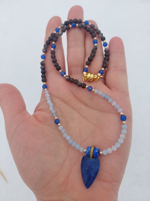 Naszyjnik talizman lapis lazuli