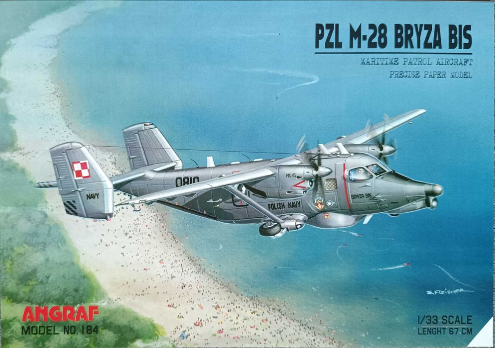 Model kartonowy Angraf 184: samolot PZL M-28 BRYZA BIS