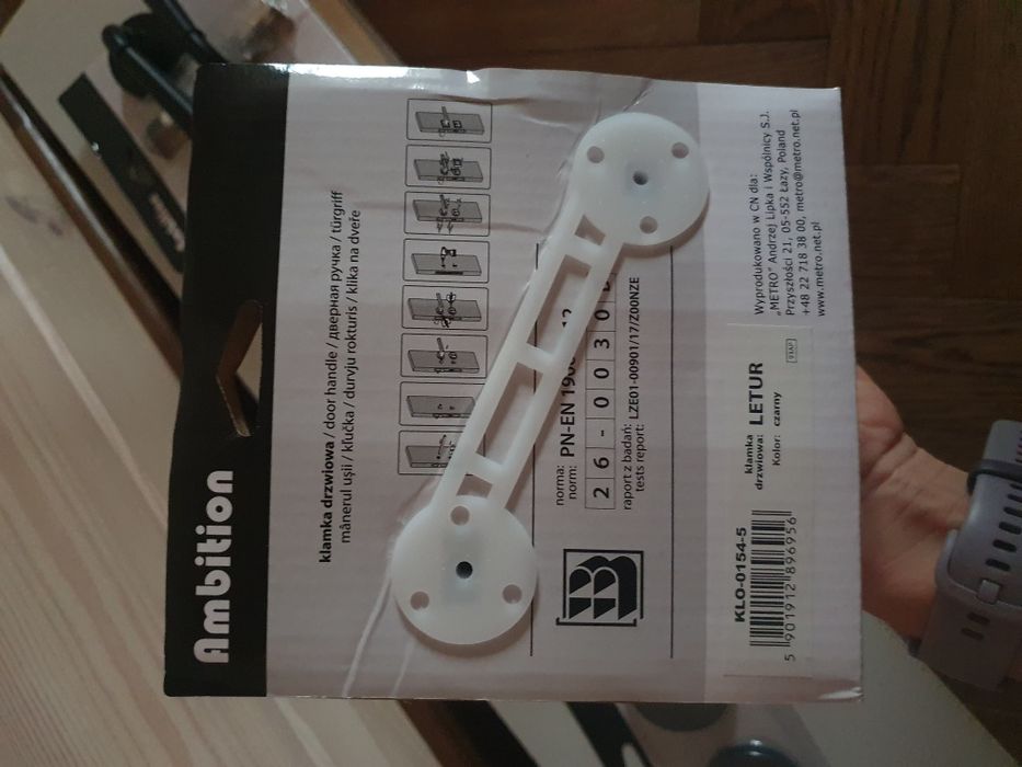 Klamki rustykalne czarne z rozetą