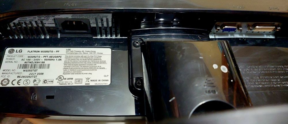 Монітор Lg Flatron W2252TQ-PF