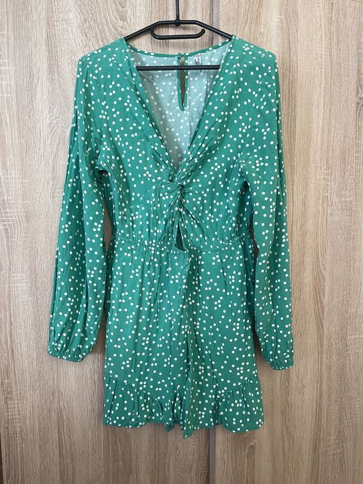 Zielony kombinezon w kropki rozmiar L New Yorker