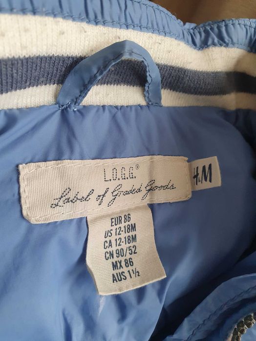 Bezrękawnik niemowlęcy H&M ocieplana kamizelka r. 86