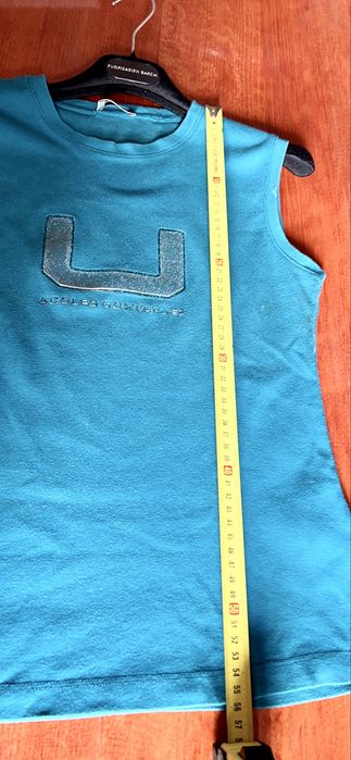 T shirt azul turquesa Adolfo Dominguez