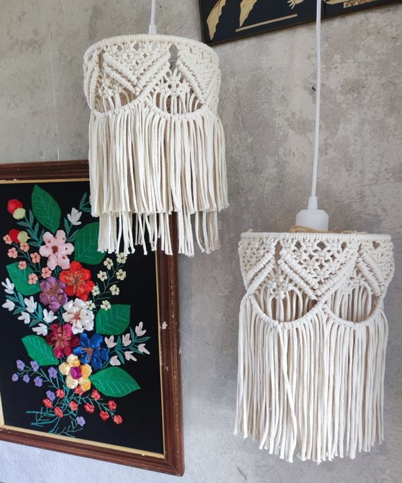 Абажур-бра макраме ручної роботи