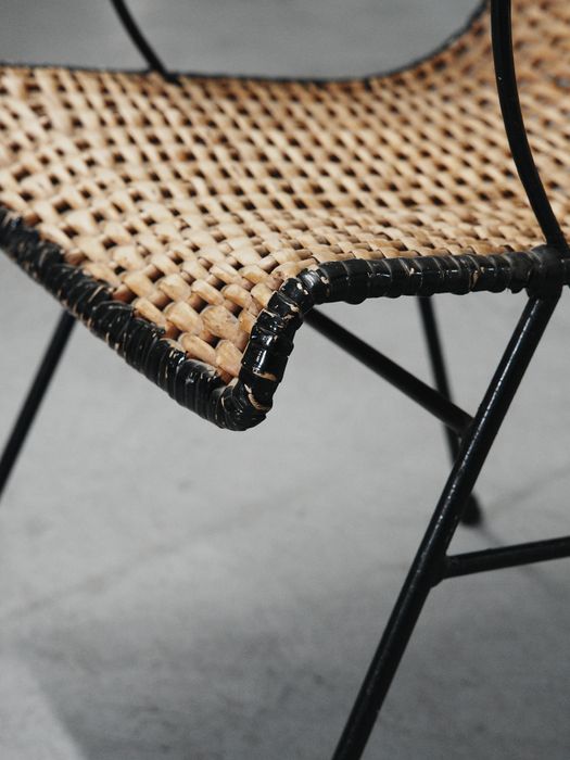 Cadeira palha vintage