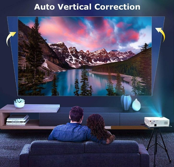 Projetor led 9000 lumens / NATIVA 1080p / Keystone 4D /4 k64740313982593123