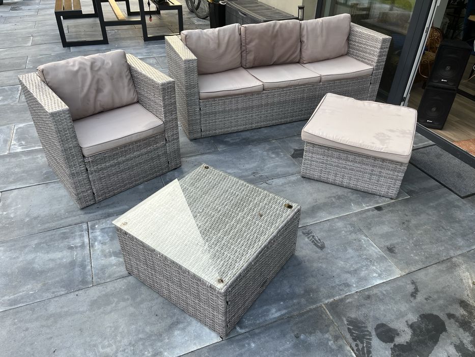 Zestaw rattanowy ogrodowy