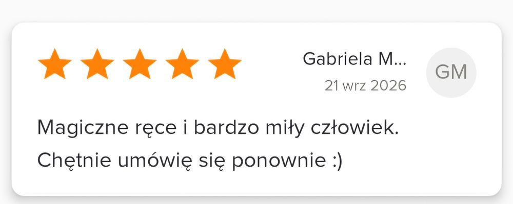 Masaż mobilny - Białystok