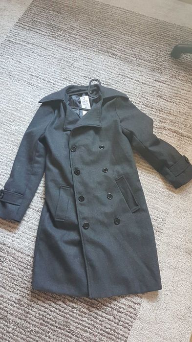 Nowy płaszcz męski ML 38 40 jesionka