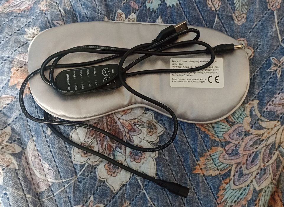 Opaska rozgrzewająca na oczy USB