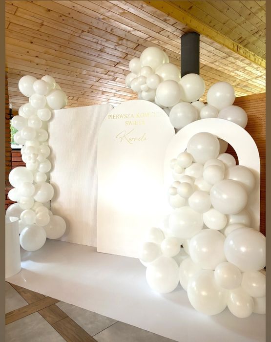 Ścianki balonowe ścianki do zdjęć URODZINY Pierwsza komunia Św Chrzest