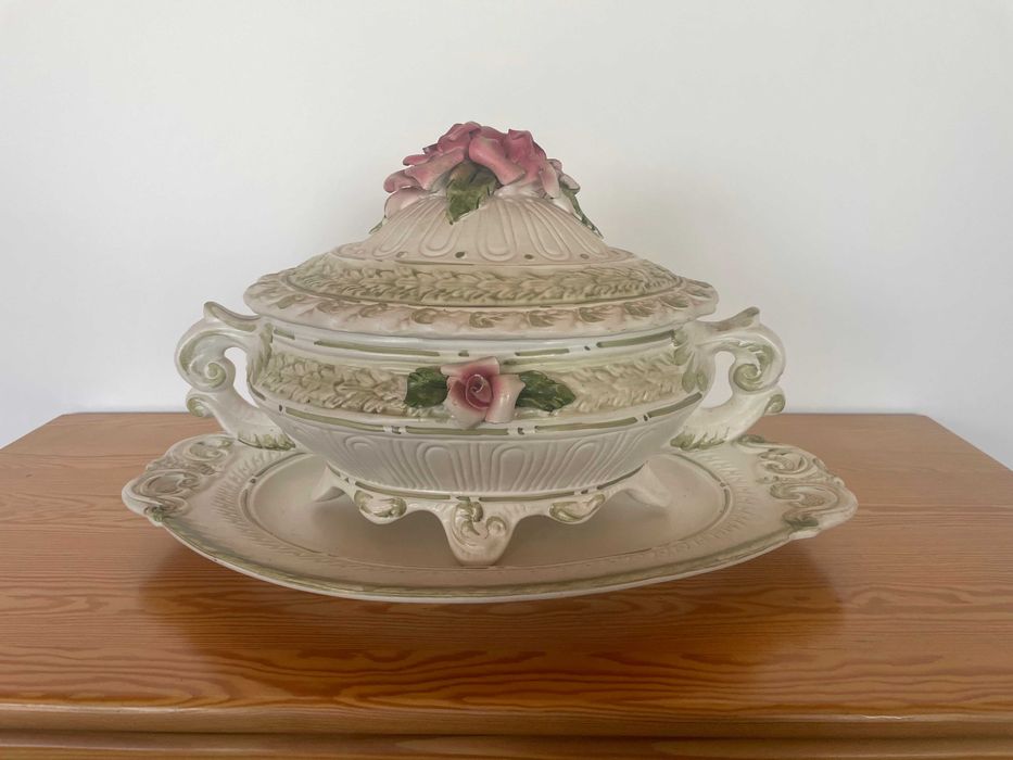 Waza z półmiskiem manufaktura Bassano