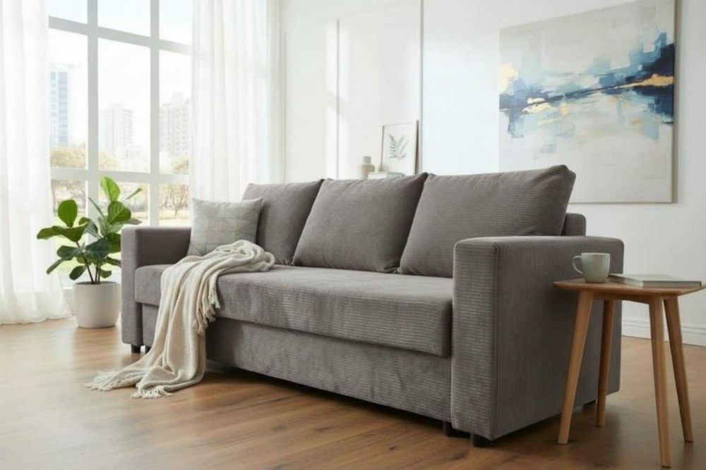Sofa rozkładana Kanapa pojemnik funkcja spania