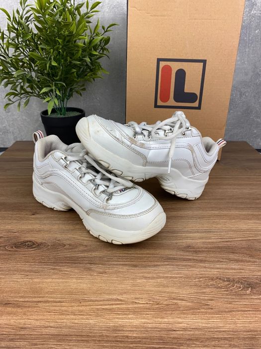 Buty Fila Strada Low r. 33 - białe sneakersy dziecięce