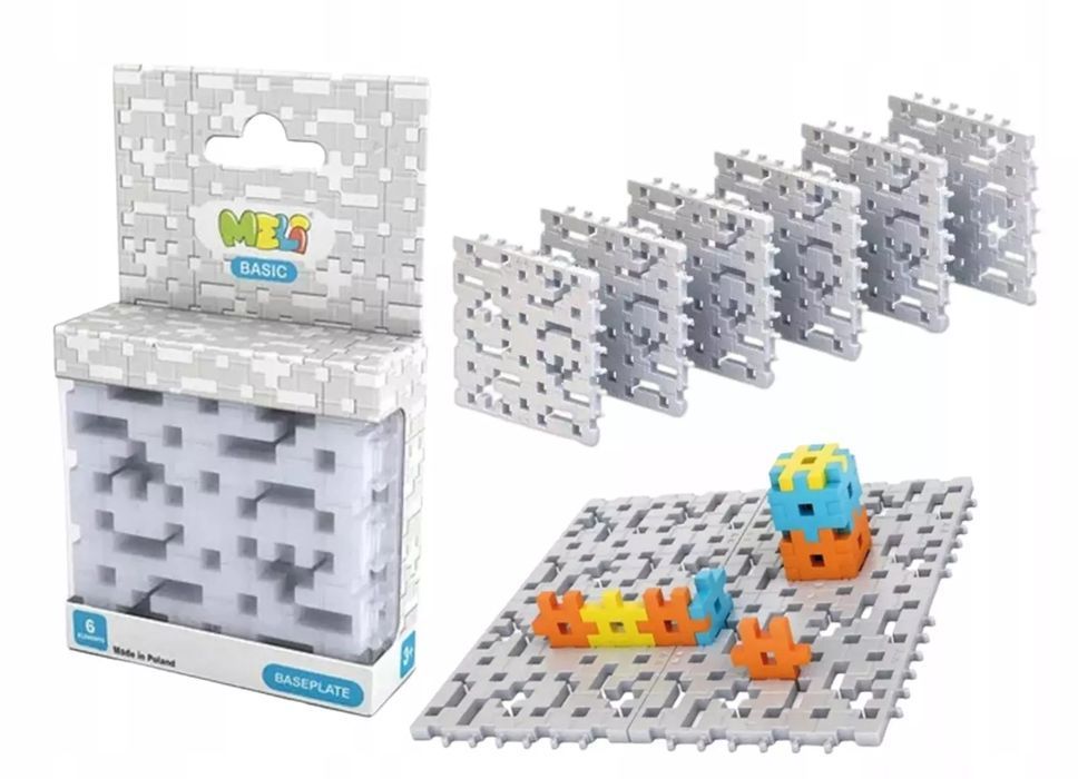 Meli Basic Baseplate Gray 6 sztuk. Meli. Nowy Produkt
