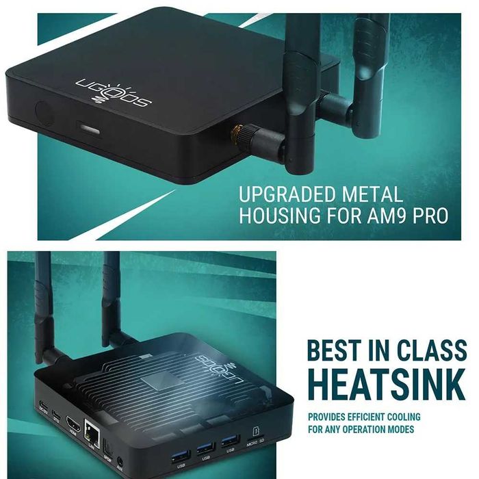 Смарт приставка Ugoos AM9 Pro  Android 14 AmlogicS905x5-J 4/64GB