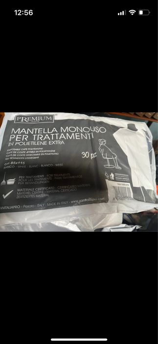 30 capas protetoras descartaveis para cabeleireiro / barbeiro