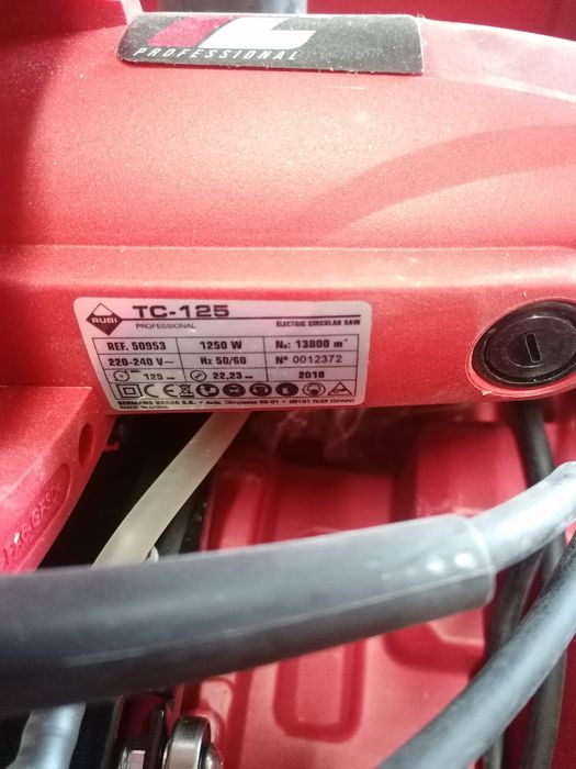 Kit Serra Circular TC-125 + kit guias e acessórios RUBI