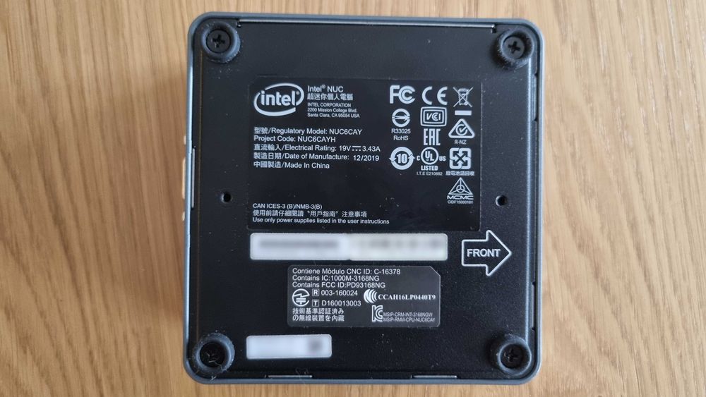 MiniPC Intel NUC6CAY 4GB RAM/60GB SSD/zasilacz/idealny serwer medialny