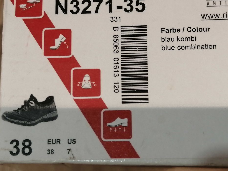 Damskie buty RIEKER 38