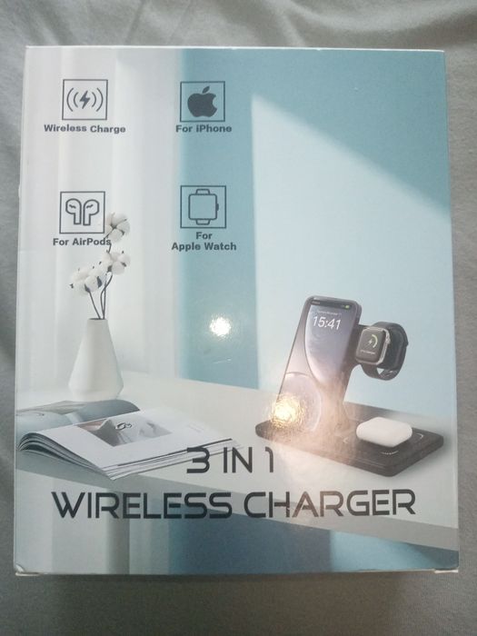 Ładowarka indukcyjna iPhone smartwatch telefon