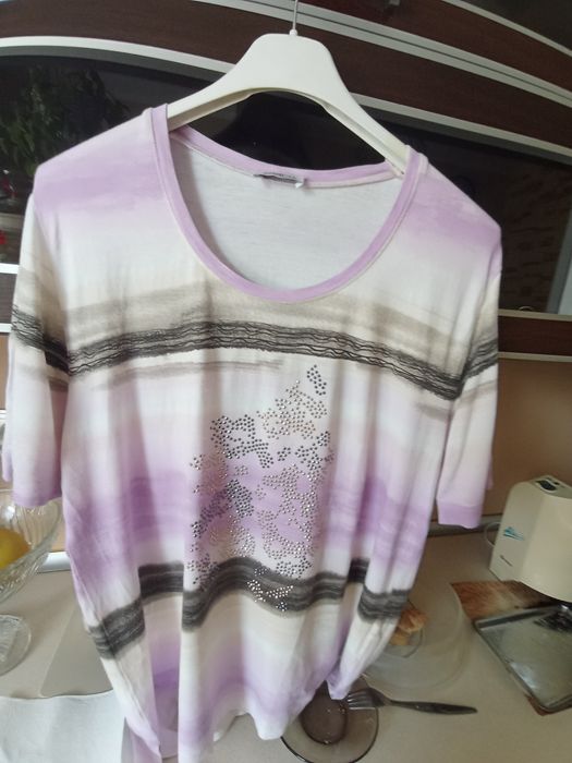 Bluzka letnia damska 44/XXL rękaw 3/4