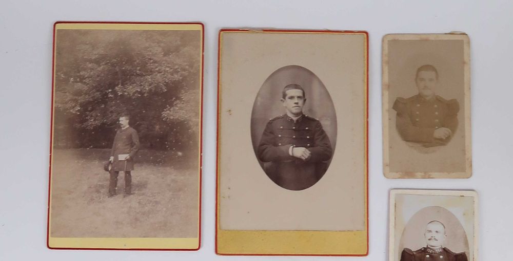 Fotografias antigas em cartão - Militaria (ref 2)
