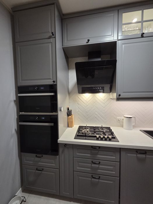 Kuchnia z wyspą + sprzęt, Ikea Bodbyn