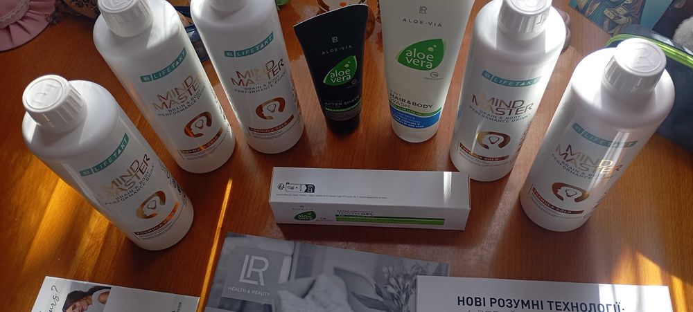 Вітаміни, питні гелі, пробаланс, омегавід, німецької компанії LR.