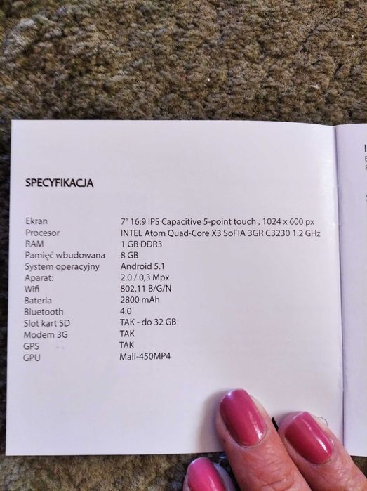 Tablet simtable 7