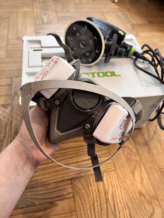 Festool Szlifierka mimośrodowa ETS 125 REQ-Plus + Półmaska 3M 6200