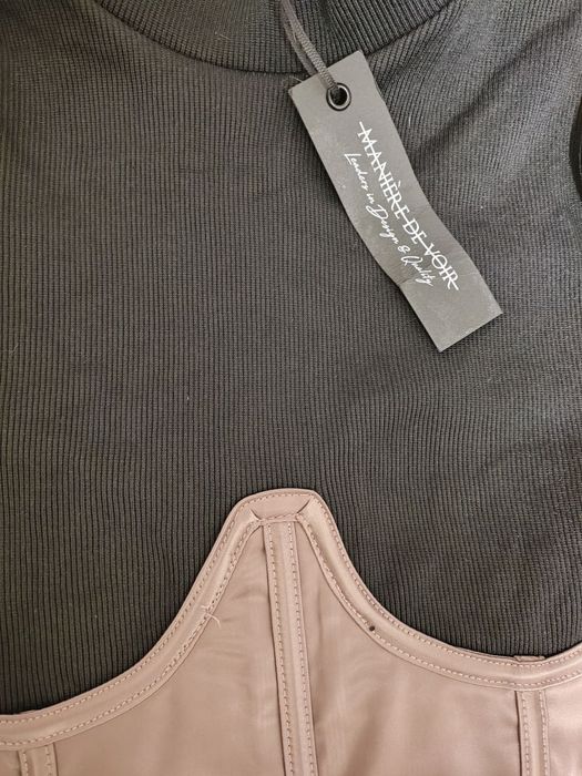 Сукня в рубчик з корсетом Maniere De Voir