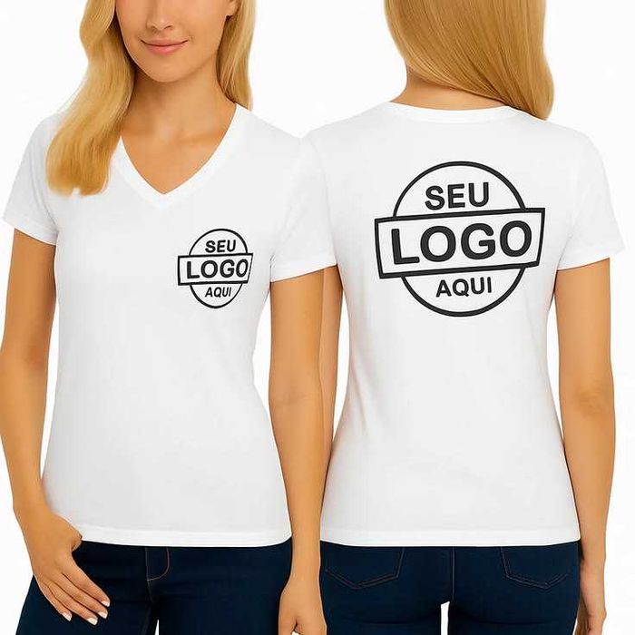 T shirts personalisada com logo da sua empresa ou igreja