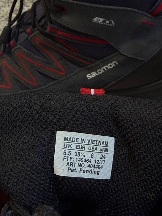 Salomon waterproof ботинки треккинговые размер 38