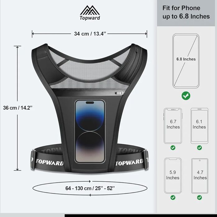 Colete corrida caminhada Topward