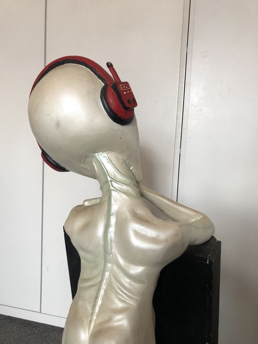 Stojak na płyty CD space age vinage