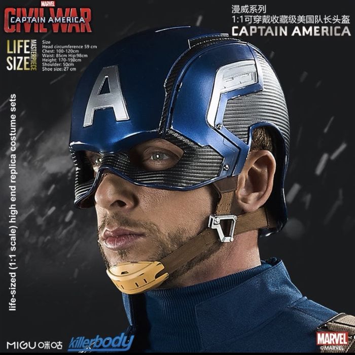 Hełm Kapitan Ameryka Cosplay Avengers