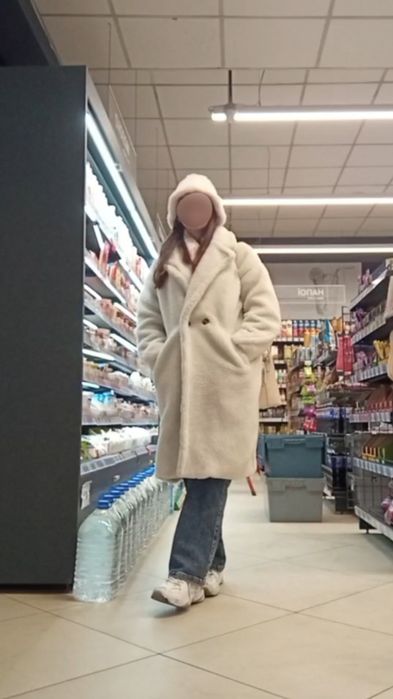 Екошуба довга біла