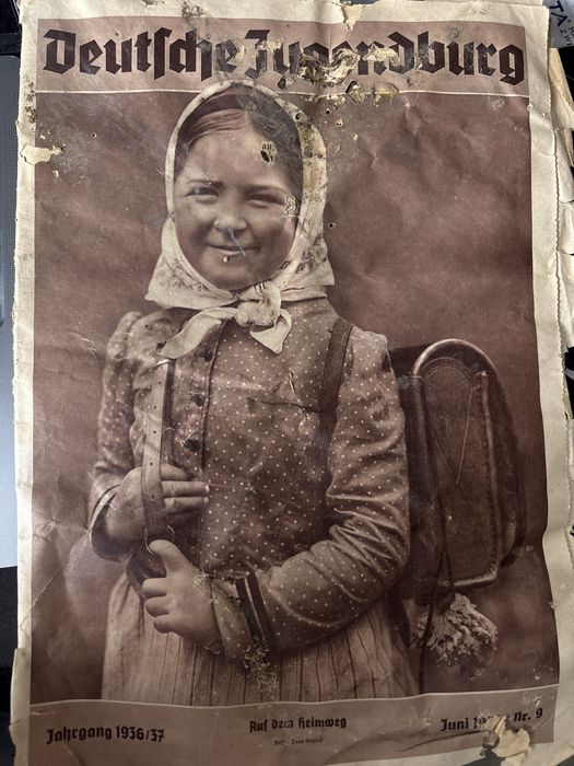 Stare niemieckie gazety stan zly 2 szt