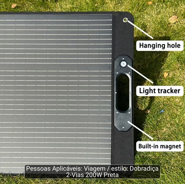 Painel solar portátil 200w a 115 euros
